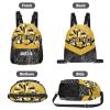 Eiis Unidesign Personalized Gymnast Gift Cheer Pom Pom Drawstring Backpack Sports Gym Bag with Shoes Compartment, Water-Resistant String Backpack Cinch for Women Men view 2