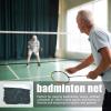 1/2 Badminton Net - Anti-Reflective Volleyball Net, Outdoor Replacement Tennis Net | Foldable Badminton Court Netting, Tennis Equipment for Volleyball, Pickleballl, Soccer, Indoor, Outdoor view 4