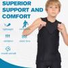 Dialudon Youth Padded Compression Vest Baseball Chest Protector Vest 4-Pads for Paintball Baseball Football Basketball Lacrosse view 3