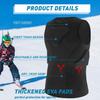 Dialudon Youth Padded Compression Vest Baseball Chest Protector Vest 4-Pads for Paintball Baseball Football Basketball Lacrosse view 4