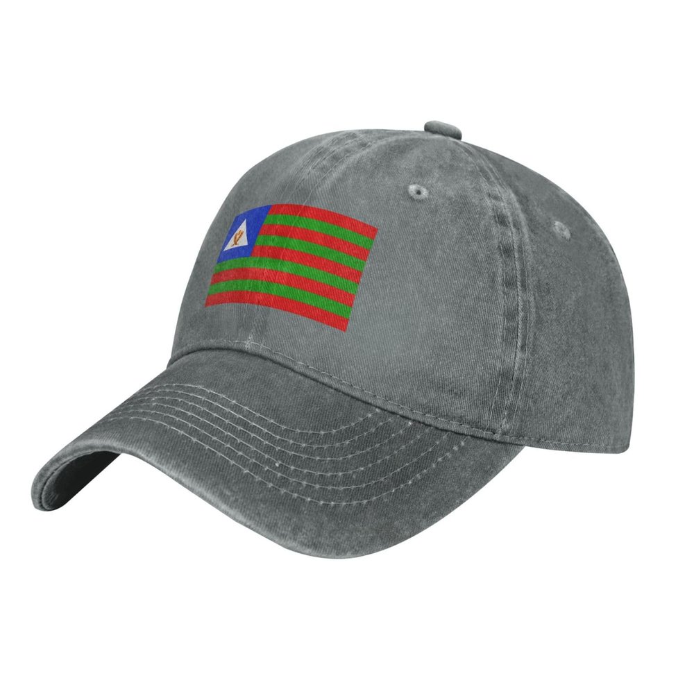 Bubi Tribal Flag Baseball Cap for Men Women Hat Vintage Cowboy Hats Adjustable Trucker Caps Gray