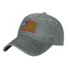 Bubi Tribal Flag Baseball Cap for Men Women Hat Vintage Cowboy Hats Adjustable Trucker Caps Gray view 1