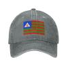 Bubi Tribal Flag Baseball Cap for Men Women Hat Vintage Cowboy Hats Adjustable Trucker Caps Gray view 2