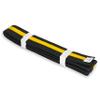 MACS Martial Arts 1.75" Wide Karate/Taekwondo Double Wrap Black Belts with Color Stripe (Black Belt With Yellow Stripe, 8 (136")) view 2