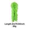 homeemoh 6.56FT Long Fluffy Feathers Boa, 80g Natural Turkey Feathers Boa Fancy Dress Boa Feathers Scarf for Costume Dress up (Apple Green) view 2