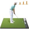 Integrated 5x4ft 6x4ft & 6x5ft 26mm-31mm Golf Mat with Ball Tray, Thickening Golf Mats Practice Outdoor & Indoor Artificial Turf Matt with 3 Tees view 1