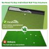 Integrated 5x4ft 6x4ft & 6x5ft 26mm-31mm Golf Mat with Ball Tray, Thickening Golf Mats Practice Outdoor & Indoor Artificial Turf Matt with 3 Tees view 4