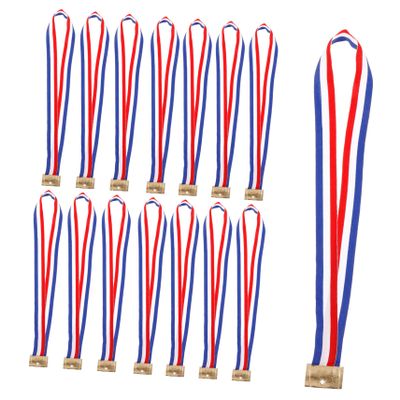 Yardwe 25pcs Medal Hanger Lanyards Competition Award Ribbons Wide Satin Medal Neck Ribbons