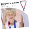 Yardwe 25pcs Medal Hanger Lanyards Competition Award Ribbons Wide Satin Medal Neck Ribbons view 2