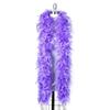 homeemoh 6.56FT Long Fluffy Feathers Boa, 80g Natural Turkey Feathers Boa Fancy Dress Boa Feathers Scarf for Costume Dress up (Light Purple) view 3