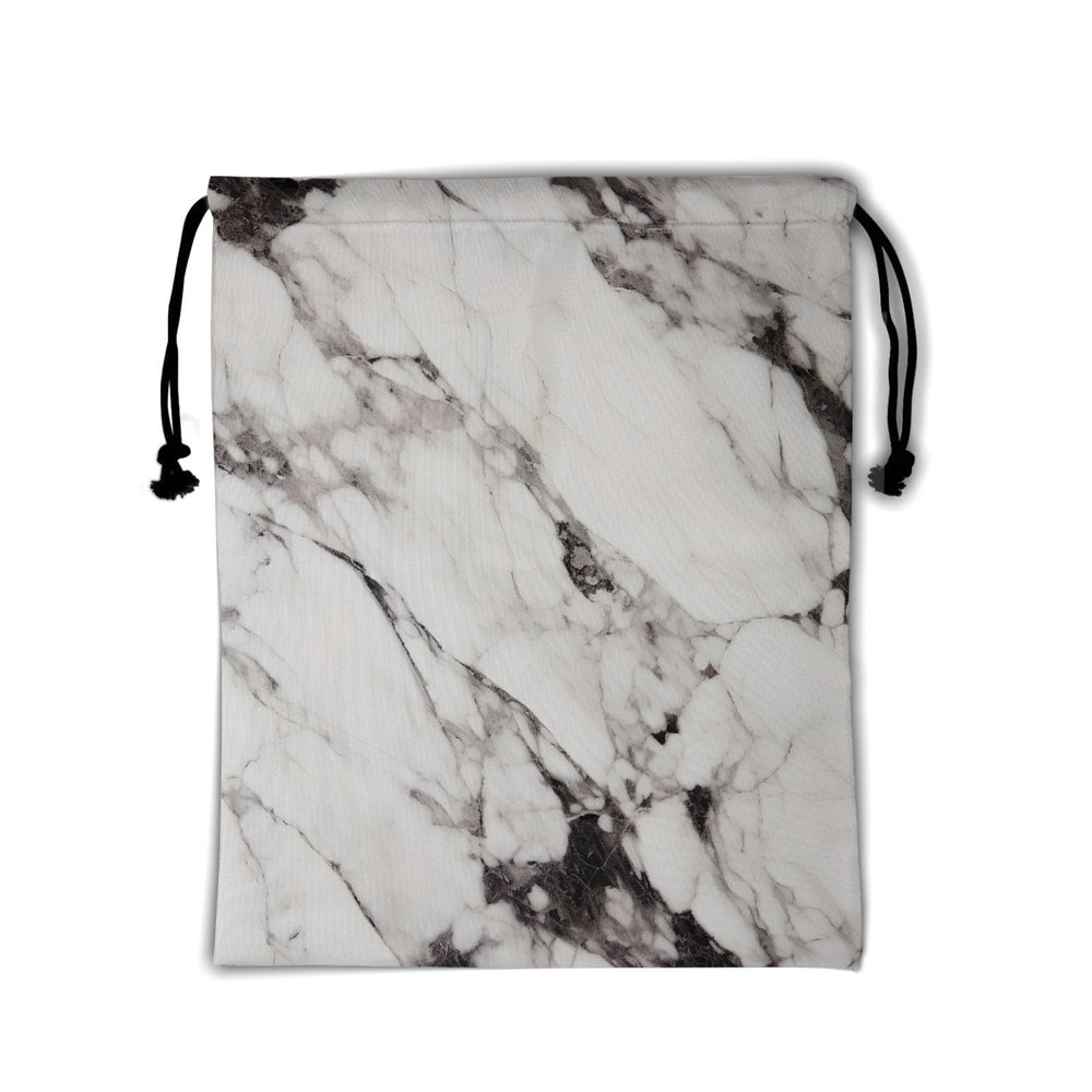 Nerxy Black White Marble Grip Bag - Marbling Gymnastics Grips Bag Marbles Gym Bag for Gymnasts Abstract Stones Artwork Drawstring Storage Bags Pouch Adjustable