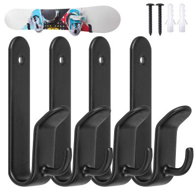 Rolitwils Snowboard Wall Mount Clips, Horizontal Skateboard Wall MountSnowboard Display Stand for Room, Garage