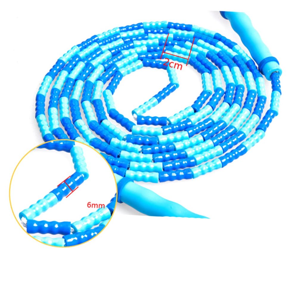 Anneome Bamboo Skipping Rope Jump Rope Kids Beaded Fitness Exercise Lightweight Fit for Men Women Adults