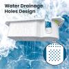 Boat Cup Holder with Rubber Tab, Boat Accessories Boat Storage Organizer Holder Caddy Universal Fit for Jon Boat Bass Boat Marine Kayak Pontoon Canoe, Drill or Adhesive 2 Ways Installation(White,1PCS) view 3