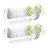Boat Cup Holder with Rubber Tab, Boat Accessories Boat Storage Organizer Holder Caddy Universal Fit for Jon Boat Bass Boat Marine Kayak Pontoon Canoe, Drill or Adhesive 2 Ways Installation(white,2PCS) view 1