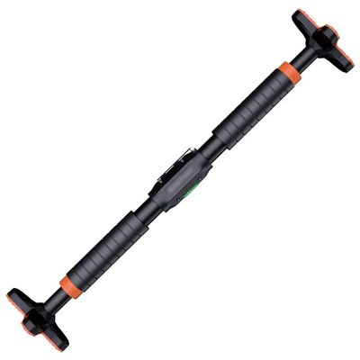 MaGiLL Pull-Up Bars Pull-up Bars Door Frame Upper Bar On The Wall of The Household Door Adjustable Length Pull Up Bar Fitness Equipment Level Design No Need to Punch (Black 90)