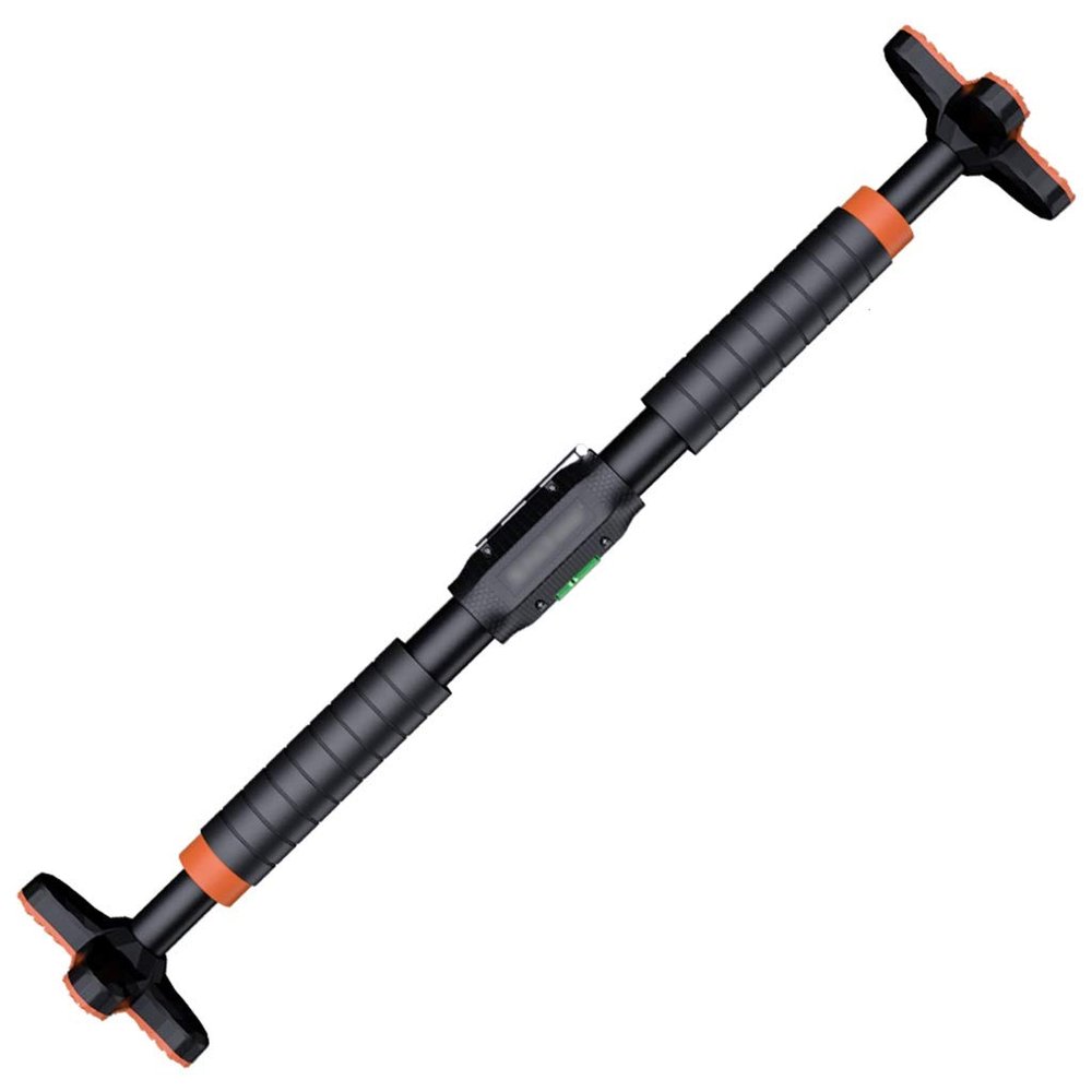 MaGiLL Pull-Up Bars Pull-up Bars Door Frame Upper Bar On The Wall of The Household Door Adjustable Length Pull Up Bar Fitness Equipment Level Design No Need to Punch (Black 90)