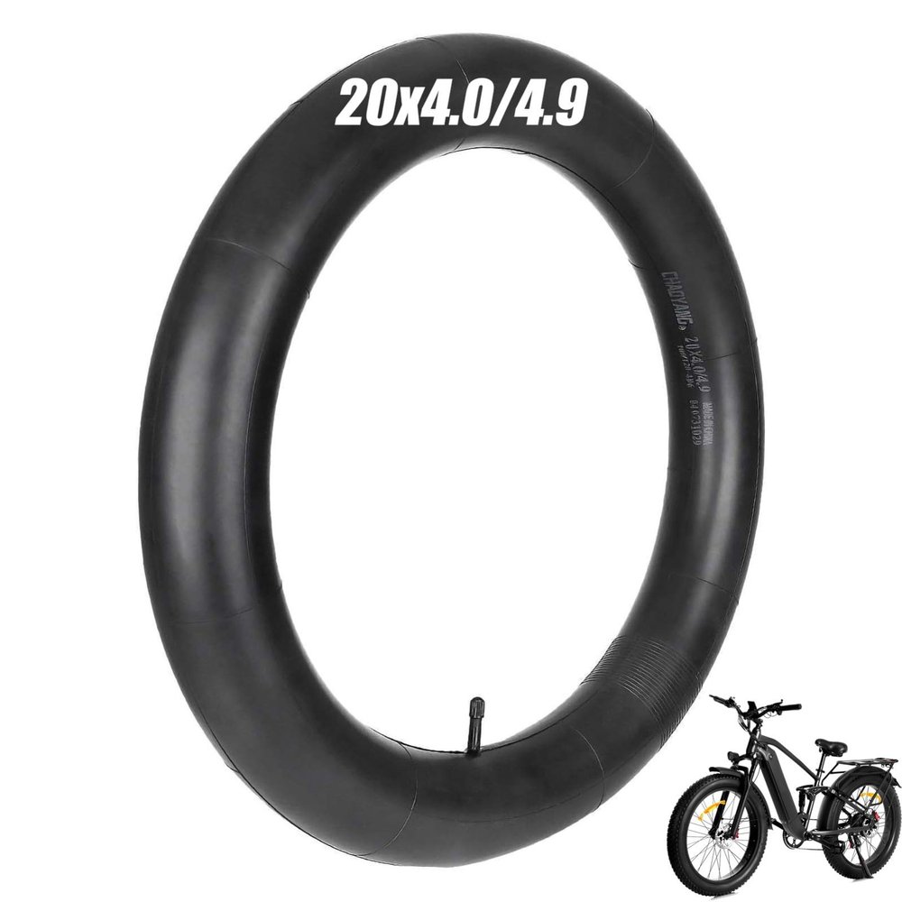 20x4.0/4.9 Fat Tire Bike Inner Tubes with AV 32mm Valve, 20x4.0/4.9 Premium Butyl Rubber Inner Tube for 20 inch Ebike Electric Bicycle for Road/MTB/Mountain/E Bike