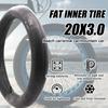 20x3.0 Fat Tire Bike Inner Tubes with AV 32mm Valve, 20x3.0 Premium Butyl Rubber Bike Tube, Ideal for Electric Bikes, Mountain Bikes, and Traditional Fat-Tire Bikes view 2