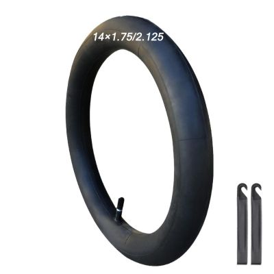 14" Bike Inner Tire Tubes with Bent Schrader Valve, 14x1.752.125/14x2.42.5 Replacement Bicycle Tubes for 14 Inches Electric Scooters and Ebike(14x1.75/2.125)