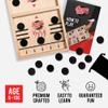 Bungee Table Fast Sling Puck Game - Small Size - Test Your Speed and Accuracy with This Fast-Paced Wooden Air Hockey Board Game - Guaranteed Fun for Family Night or Friends Party view 3