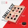 Bungee Table Fast Sling Puck Game - Small Size - Test Your Speed and Accuracy with This Fast-Paced Wooden Air Hockey Board Game - Guaranteed Fun for Family Night or Friends Party view 4