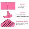 ZGFUSVFD Foldable Circular Exercise Dance Pole Mat Gymnastic Yoga Fitness Dance Mat Non-slip Shock Absorption Portable Pole Dancing Safety Mat Epe Foam Crash Mat, 150x3cm, Pink view 2