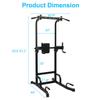 HOYOC Power Tower Pull Up Bar Workout Dip Station, Multi-Function Adjustable Strength Training Equipment Home Gym Strength Training Workout Equipmen Max Load 440lbs for Home Gym view 4