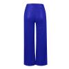 High Waisted Pants for Women Wide Leg Pant Glitter Sequin Loose Long Pants Bling Party Clubwear Elastic Casual Pants with Pocket Tummy Control Lounge Trousers(A-Blue,XX-Large) view 4