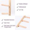 EXCLURA Wooden Yoga Mat Holder Wall Mount Vertical, 2-9 Layer Pilates Mats Stand for Home Gym Yoga Studio, Yoga Mat Display Rack, Equipment Storage (Size : 3 Layer 56cm (22")) view 3