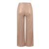 High Waisted Pants for Women Wide Leg Pant Glitter Sequin Loose Long Pants Bling Party Clubwear Elastic Casual Pants with Pocket Tummy Control Lounge Trousers(A-Champagne,Small) view 4