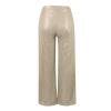 High Waisted Pants for Women Wide Leg Pant Glitter Sequin Loose Long Pants Bling Party Clubwear Elastic Casual Pants with Pocket Tummy Control Lounge Trousers(A-Beige,Large) view 3