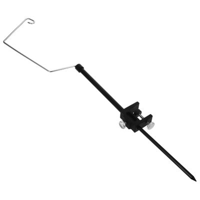 SUPVOX 1set Outdoor Camping Lamp Stand Dual Hooks Lightweight Aluminum Alloy Lantern Holder for Table Ground Use Portable Light Bracket Storage Bag