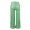Women's Casual Pants Sparkly Sequin Wide Leg Pant Loose High Waisted Shiny Party Clubwear Bling Glitter Trousers Elastic Tummy Control Lounge Straight Leg Pant(A-Light Green,X-Large) view 4