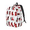 WURTON Ballroom Dance Print Unisex Canvas Bag Canvas Shoulder Pouch Pack Lightweight Backpack For Woman Lady view 2