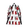 WURTON Ballroom Dance Print Unisex Canvas Bag Canvas Shoulder Pouch Pack Lightweight Backpack For Woman Lady view 3