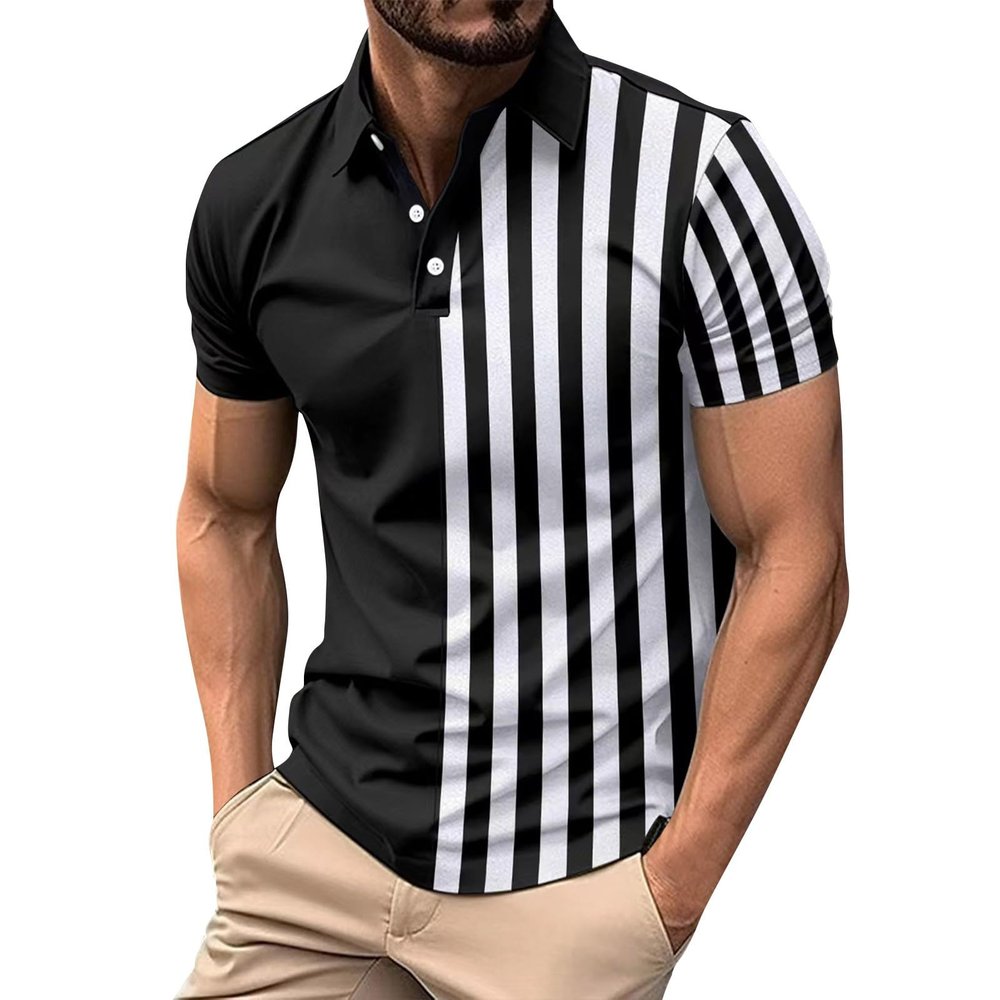 ZYXTIM Golf Polos for Men Men Polo Shirts Mens Polos Short Sleeve Golf Long Sleeve Shirts for Men Tactical Clothes for Men Big and Tall(Black,3X-Large)
