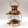 NineFit Basics Antique Copper Brass Electric Lantern 14 Ship Lamp Boat Maritime Collectible, Clear view 3