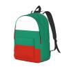 WURTON Bulgarian Flag Print Unisex Canvas Bag Canvas Shoulder Pouch Pack Lightweight Backpack For Woman Lady view 2