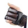 Mipcase 1pc Three Finger Cowhide Glove Sports Protective Cover for Arrow Accessories -Resistant Design for Enthusiasts for Indoor and Outdoor Use view 3