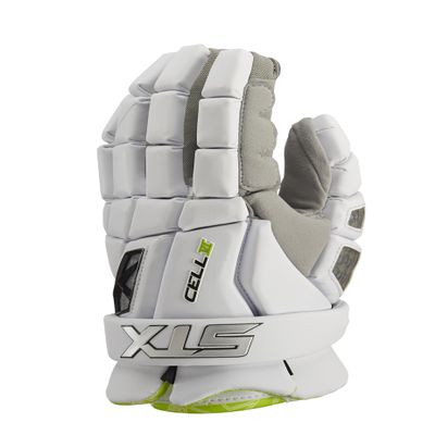 STX Cell VI Lacrosse Gloves, Pair, White, Extra Small