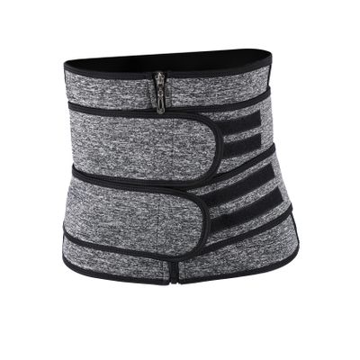 VALICLUD Women Waist Band Belly Band Exercising Waistband Zipper Style Neoprene Comfortable Breathable for Men Women Grey