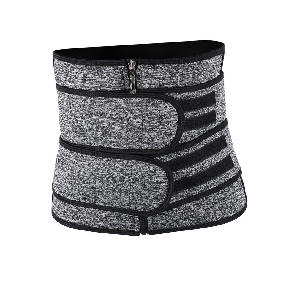 VALICLUD Women Waist Band Belly Band Exercising Waistband Zipper Style Neoprene Comfortable Breathable for Men Women Grey