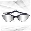 HANABASS 1pc Fog Swimming for Adults Swim Glasses Frame for Training and Competition Black view 3