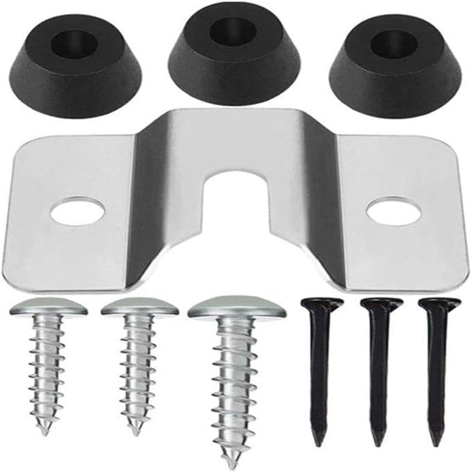 Silver Mounting Bracket Kit Screws Darts Boards for Wall Hanging Mounting Bracket Kit Darts and Equipment