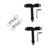 HANABASS 4pcs Portable Skateboard Tool Kit Multi-Functional Wrench Shaped Wrenches Hard Essential for Skateboard Roller Skate Maintenance view 1