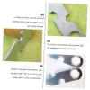 HANABASS 4pcs Portable Skateboard Tool Kit Multi-Functional Wrench Shaped Wrenches Hard Essential for Skateboard Roller Skate Maintenance view 3