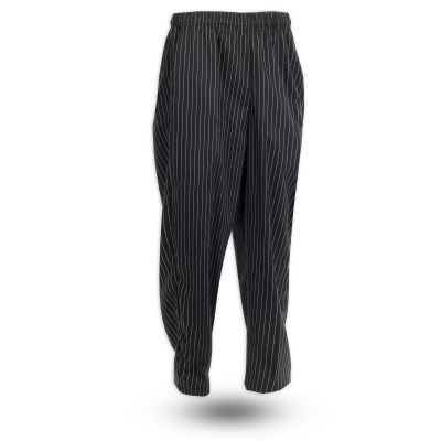 Chef Trends Comfort Fit Unisex Chef Pant B35 - Medium, Pinstripe