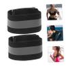 BRIGHTFUFU Practical Reflective Wristbands for Night Running Walking Safety Ankle Bands Colors view 4