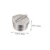 HANABASS Camping Cook Pot Stainless Steel Hiking Cookware for Outdoor Cooking Lightweight Bento Pot for Picnics Hiking and Camping Activities view 2